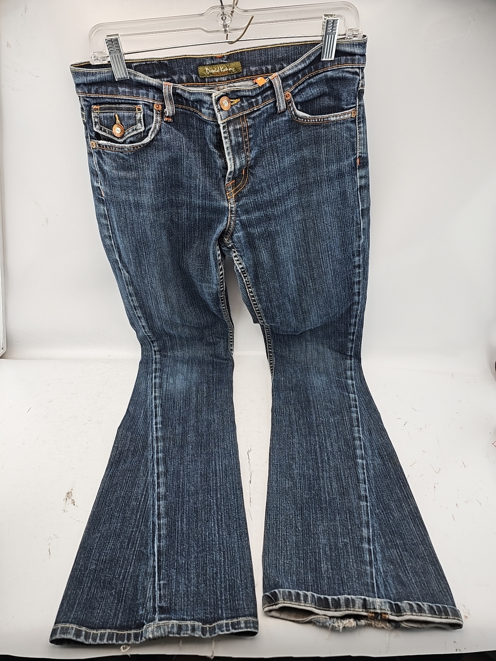 David Kahn Indigo Bootcut Jeans with Copper Hardware